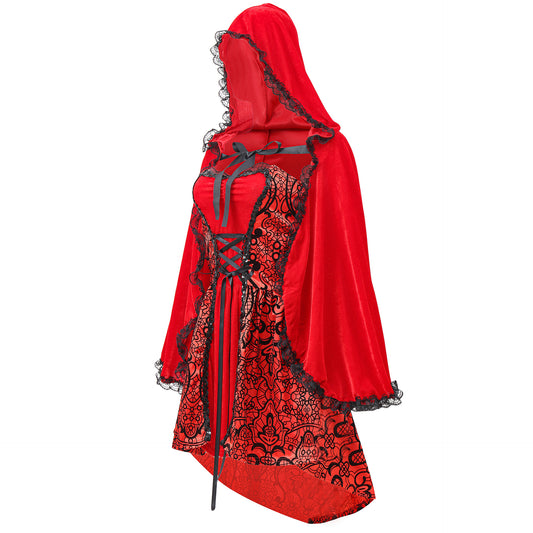 Capa Jacquard Caperucita Roja - Disfraz Clásico Infantil - Image 2