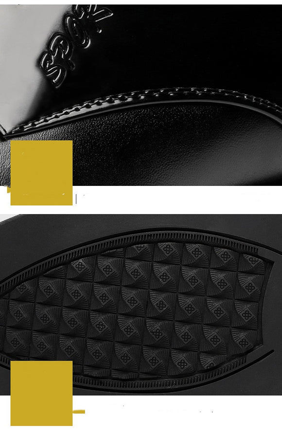 Zapatos de Cuero Puntiagudos Casual Coreanos para Hombre