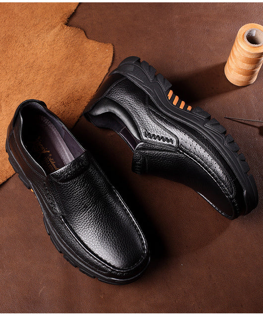 Zapatos Cómodos de Cuero con Suela Blanda para Adultos Mayores - Image 6