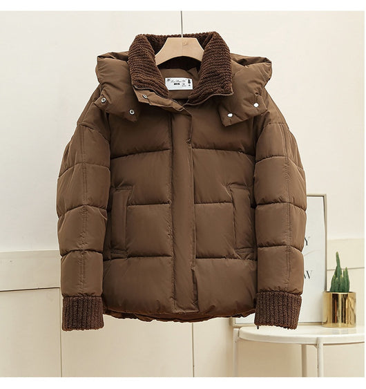 Chaqueta Acolchada Suelta con Capucha en Algodón - Image 13