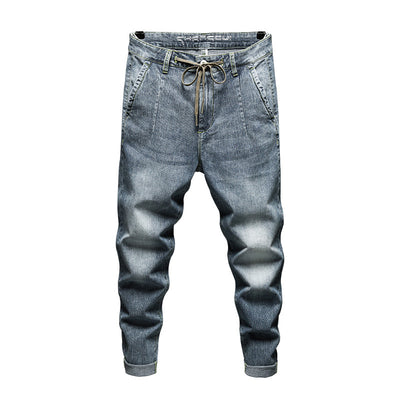 Jeans Cropped Slim Retro Tendencia Coreana Primavera