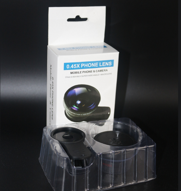 Kit de Lentes HD para Celular: Gran Angular 0.45x y Super Macro 12.5x