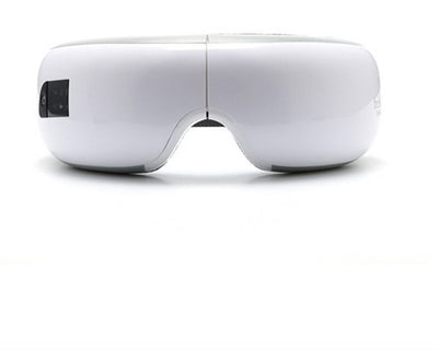 White Bluetooth Smart Eye Massager with vibration, hot compress, and airbag massage, featuring a foldable design. - Image 5