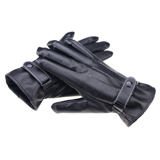 Guantes de Cuero Impermeables para Pantalla Táctil de Dedo Completo - Image 8