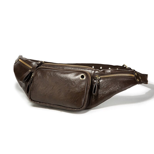 Bolsa Mensajera Retro para Hombre con Compartimento para Celular - Image 12