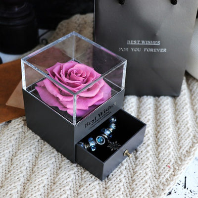 Caja de Joyero con Rosa Eterna - Regalo Perfecto para Amor y Ocasiones Especiales - Image 6