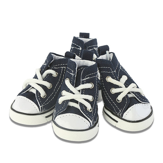 Zapatos para Mascotas de Lona Denim Transpirables y Cómodos - Image 4