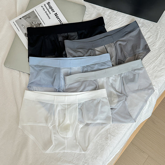 Calzoncillos Triangle Ice Silk Transpirables para Hombre - Image 19