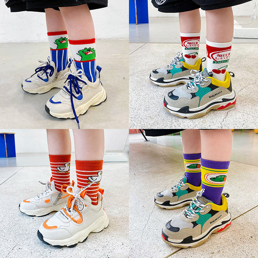 Calcetines Tubo Hip-Hop con Ilustraciones Animales para Niños y Niñas - Image 4