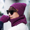 Conjunto de Abrigo: Gorro, Bufanda y Guantes Acolchados en Terciopelo