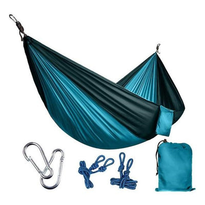 Hamaca de Camping Portátil - Hamaca Doble de Paracaídas para Aventuras al Aire Libre - Image 33