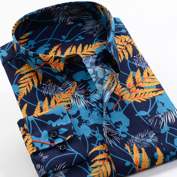 Camisa Larga Estampado Floral Vintage Talla XL - Image 17