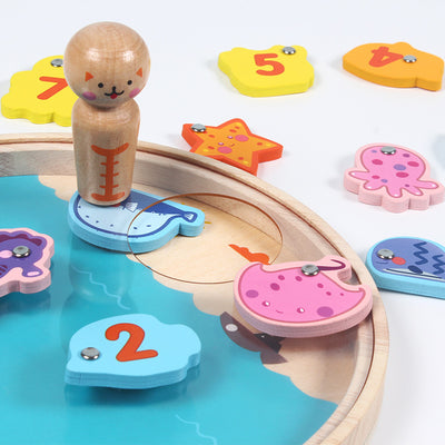 Juego de Pesca Magnético con Piezas de Madera - Image 8