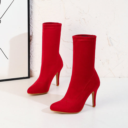 Botas Calcetín con Tacón Alto - Image 9
