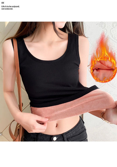Camiseta Térmica Ajustada con Relleno para Mujer - Color Liso - Image 16
