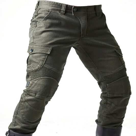 Pantalones Vaqueros Verde Militar con Detalle Locomotora - Image 2