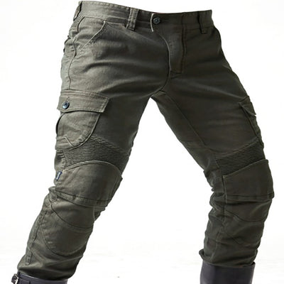 Pantalones Vaqueros Verde Militar con Detalle Locomotora - Image 2