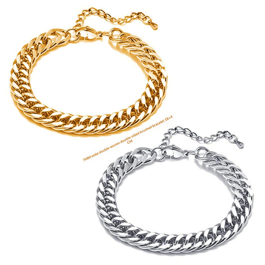 Pulsera de Acero Titanio Minimalista para Hombre - Diseño Retro Artístico - Image 4