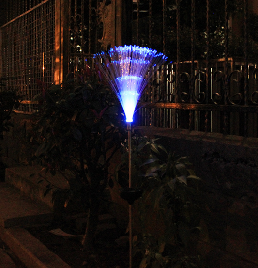 Luces Solares de Fibra Óptica Multicolor para Jardín - Image 2