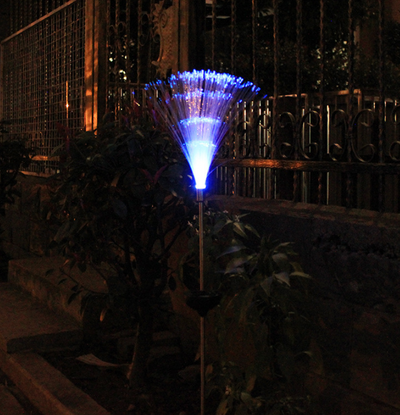 Luces Solares de Fibra Óptica Multicolor para Jardín - Image 2