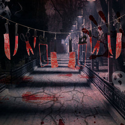 Guirnalda de Cuchillos Ensangrentados para Halloween — 2,2 m - Image 6