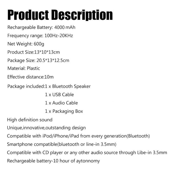 Parlante Bluetooth Skull con Sonido Potente