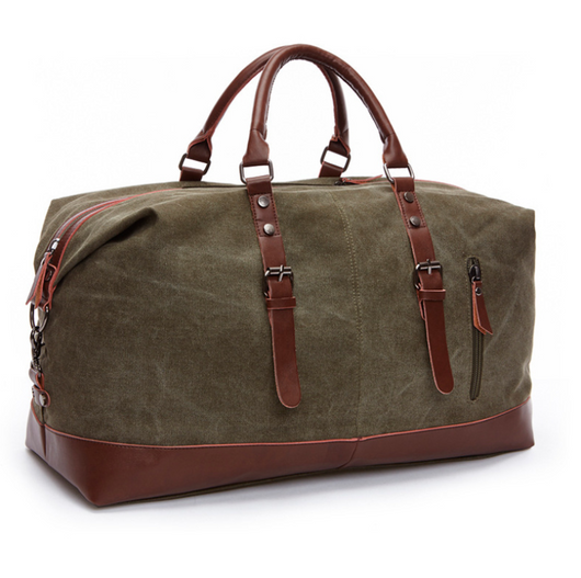 Bolsa de Lona Retro para Viajes - Mochila de Gran Capacidad para Hombre - Image 5