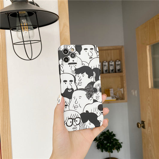 Funda para celular con ilustración en blanco y negro - Image 4