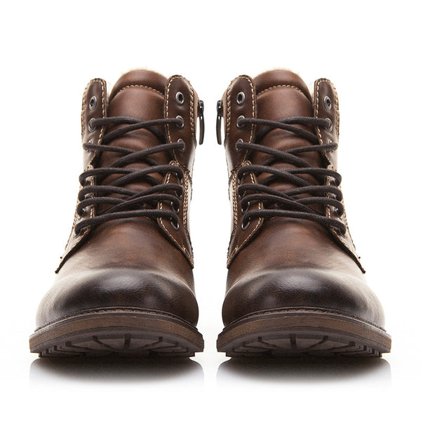 Botas de Nieve Retro con Cordones