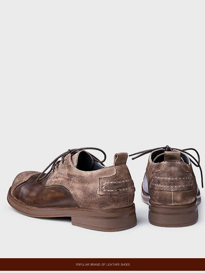 Zapatos de Cuero Genuino Hechos a Mano Estilo Británico Otoñal para Hombre - Image 10