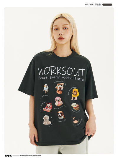 Camiseta Retro Estampada con Cachorritos - Image 18