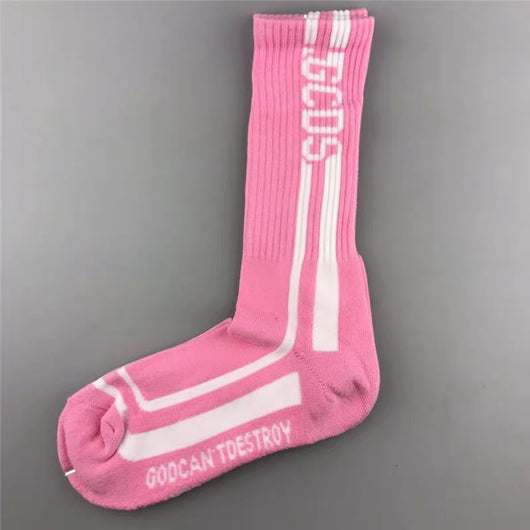 Calcetines Deportivos Altos de Algodón Puro con Letras - Image 19