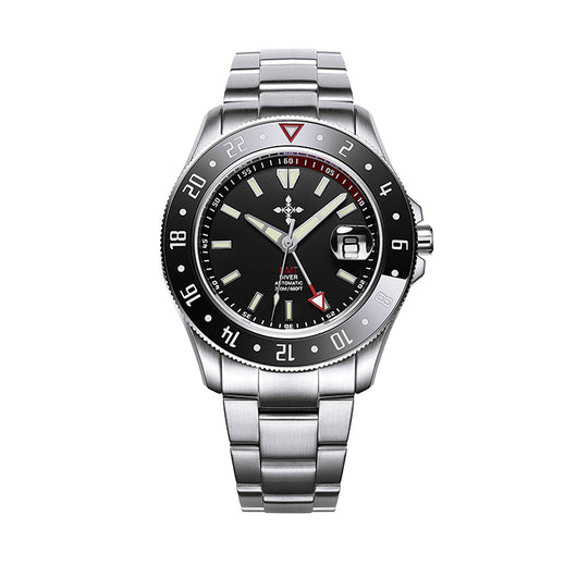 Reloj Hombre Acero Inoxidable Cristal Zafiro Luminoso Resistente al Agua - Image 3