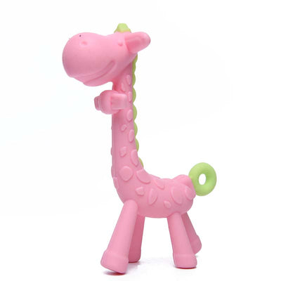 Mordedor de Silicona para Bebé Forma Jirafa con Palito Molar - Image 13