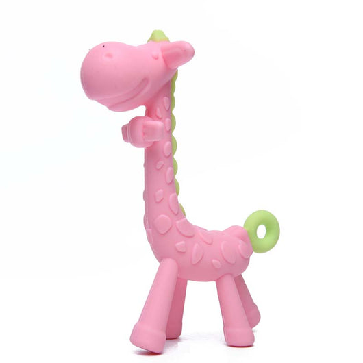 Mordedor de Silicona para Bebé Forma Jirafa con Palito Molar - Image 13