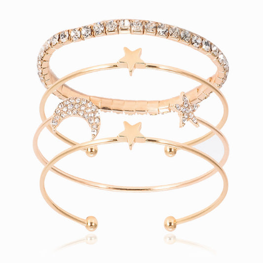 Pulsera de Diamantes y Cristales Brillantes