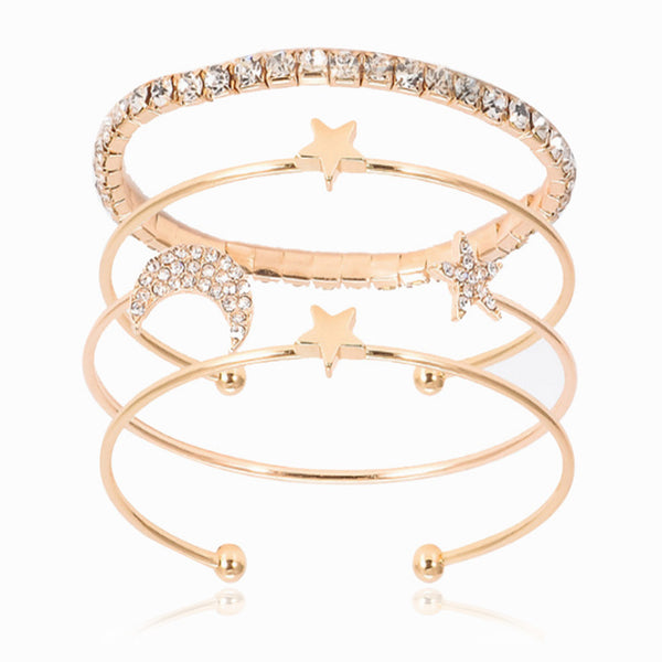 Pulsera de Diamantes y Cristales Brillantes
