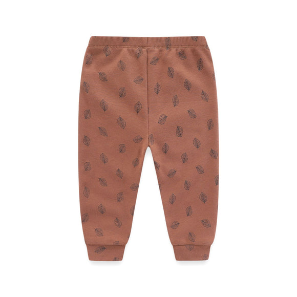 Pantalones de Algodón para Bebé Protección Abdominal Cintura Alta Transpirables