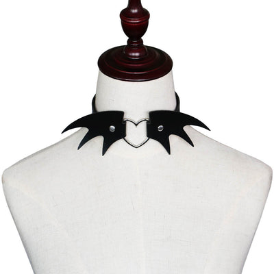 Collar Gótico Punk de Cuero PU - Estilo Devil Clavícula - Image 2