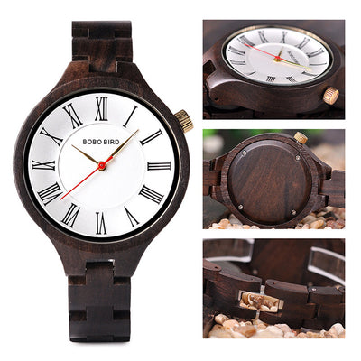Reloj de Cuarzo con Cuerpo de Madera Natural - Image 7