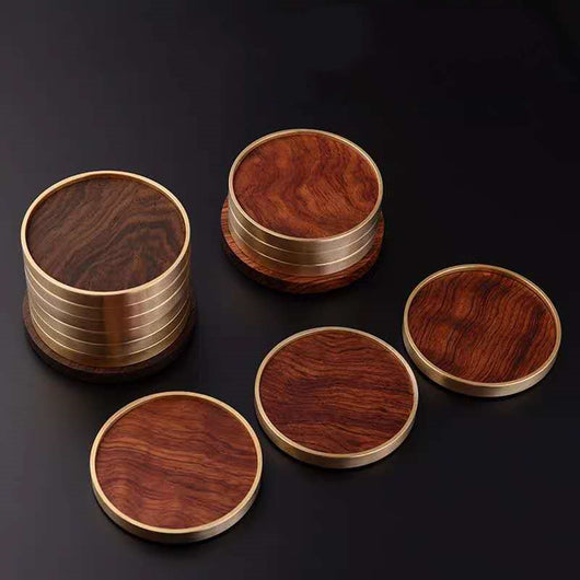 Posavasos Térmico de Cobre y Madera - Image 3