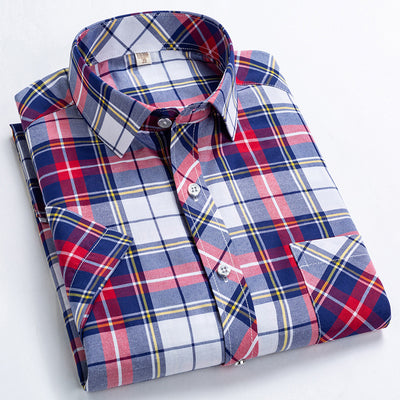 Camisa Casual de Manga Corta para Hombre con Cuello Solapa - Image 7
