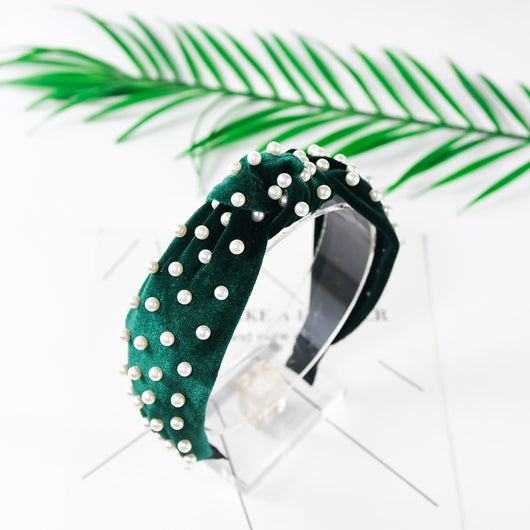Diadema de Terciopelo Perla con Nudo Decorativo - Image 24