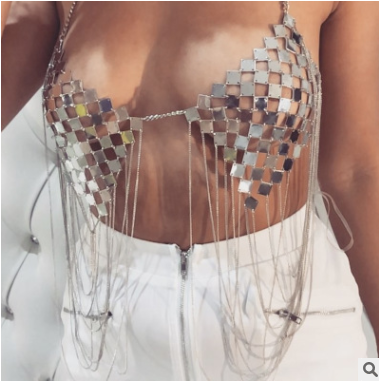 Cadena Corporal Metálica con Borlas para Mujer - Image 3