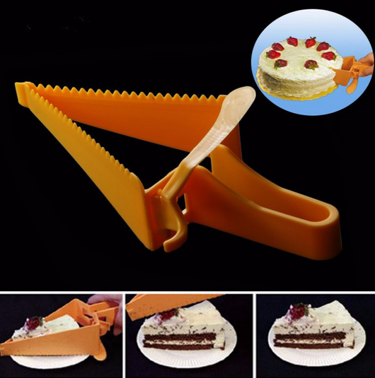 Cortador de Pastel Triangular de Plástico Seguro para Cocina - Image 4