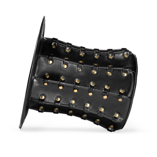 Gorra Alta Unisex con Remaches Estilo Banquete PU - Image 2