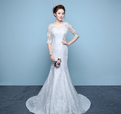 Vestido de Novia Cola Sirena con Cintura Ajustada - Image 3