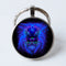 Twelve Constellation 25mm Time Gem Metal Keychain Leo