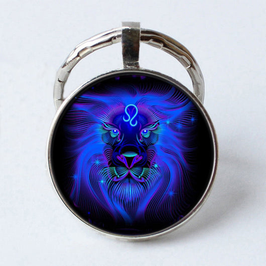 Llavero Gema de Tiempo de los 12 Signos del Zodiaco 25mm en Metal - Image 19