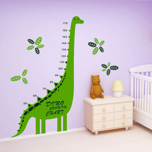 Pegatinas Medidoras de Dinosaurio para Pared - Decoración Infantil Pintada a Mano